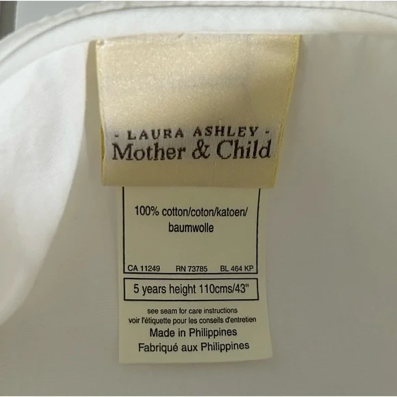 Vintage Laura Ashley ‘Mother & Child’ Blouse with Lace Trim Peter Pan Collar - Picture 5 of 10